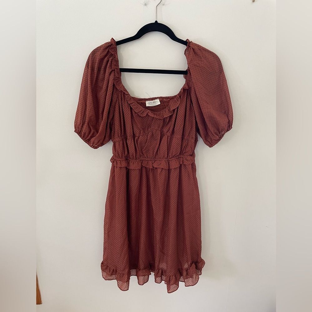 By the River brown and black dress size large new without tags
